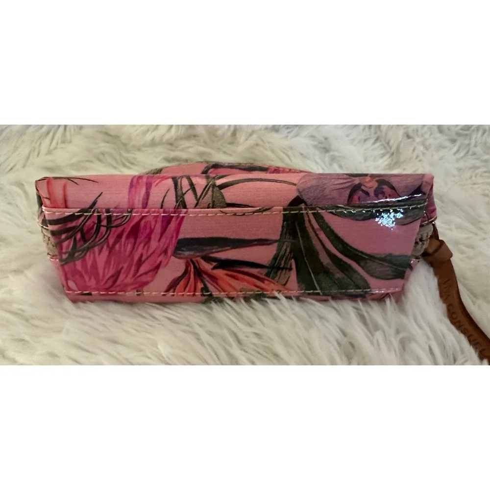 Consuela Brynn Flamingo Cosmetic Toiletry Makeup‎ Bag Case Pouch Rare HTF